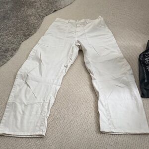 Nili Lotan Women's Cream Ankle Pants